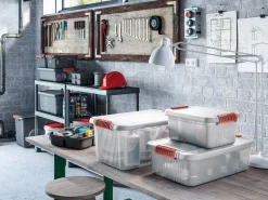 Kis Opbergmanden En- Kratten<K Latch Opbergbox M - 28L - transparant