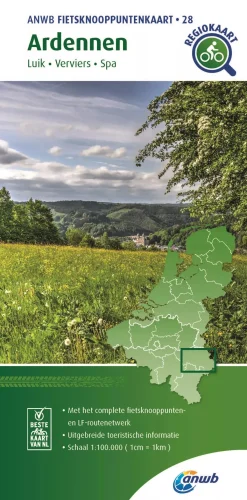 ANWB Fietskaarten|Fietskaarten>Knooppuntenkaart 28 Ardennen