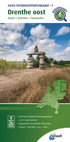 ANWB Fietskaarten|Fietskaarten>Knooppuntenkaart 7 Drenthe-Oost