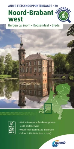 ANWB Fietskaarten|Fietskaarten<Knooppuntenkaart 20 Noord-Brabant West