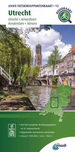 ANWB Fietskaarten|Fietskaarten<Knooppuntenkaart 13 Utrecht