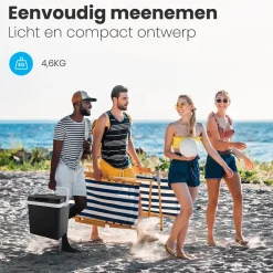 Auronic Koelboxen|Koelkasten<Koelbox Elektrisch 25L – Grijs Zwart