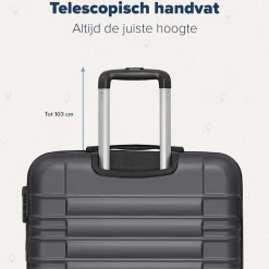 Trvlmore Koffers & Trolleys>Kofferset – 3 Delig – 38L – Donkerblauw