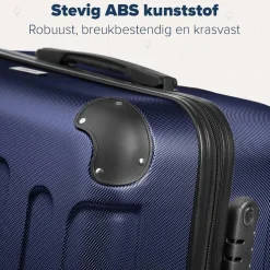 Trvlmore Koffers & Trolleys>Kofferset – 3 Delig – 38L – Donkergrijs