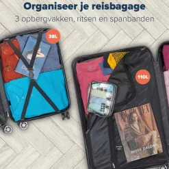 Trvlmore Koffers & Trolleys>Kofferset – 2 Delig – 38L – Roségoud