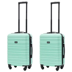 Blocktravel Koffers & Trolleys<Kofferset S ABS 39L met TSA-slot en 360° wielen Mintgroen