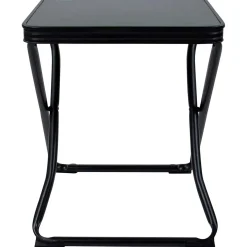 Bo-camp Campingstoelen<Krukje + oplegblad Inklapbaar Zwart