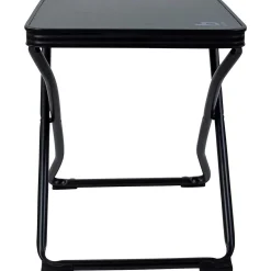 Bo-camp Campingstoelen<Krukje + oplegblad Inklapbaar Zwart