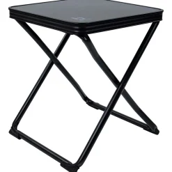 Bo-camp Campingstoelen<Krukje + oplegblad Inklapbaar Zwart