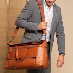 The Chesterfield Brand Rugzakken & Tassen<Lazio Novum - Reistas Cognac
