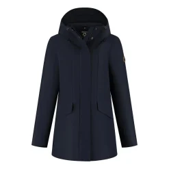 Travelin' Zomerjassen|Waterdichte Jassen<Leyla Dames - Hardshell Jas - Waterdicht Marineblauw