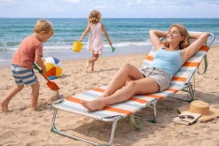 Hem Campingstoelen|Ligbedden>Ligbed Aluminium 3-Standen Opvouwbaar -