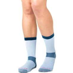Bridgedale Sokken|Wandelsokken<Liner Coolmax Crew 2-pack -Dames Lichtblauw - Donkerblauw
