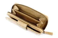 DAMES Bear Design Portemonnees>Loet - Ritsportemonnee - Leer - 6 pasjes
