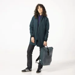 Agu Donsjassen|Gewatteerde Jassen<Long Bomber Regenjas Urban Outdoor Dames Zeegroen