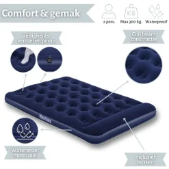 Bestway Luchtbedden>Luchtbed - - 2P - 137x191 cm + pomp