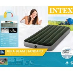 Intex Luchtbedden<Luchtbed - - 1P - 99x191 cm + pomp