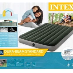 Intex Luchtbedden<Luchtbed - - 2P - 137x191 cm + Pomp