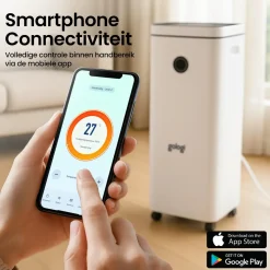 Gologi Luchtontvochtigers>Luchtontvochtiger met App - 20L Per Dag - Wit