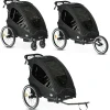 Deryan Fietskarren>Luxe Fietskar - 3-in-1 model - Hardloopkinderwagen