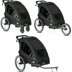 Deryan Fietskarren>Luxe Fietskar - 3-in-1 model - Hardloopkinderwagen