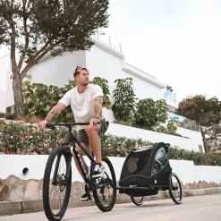 Deryan Fietskarren>Luxe Fietskar - 3-in-1 model - Hardloopkinderwagen