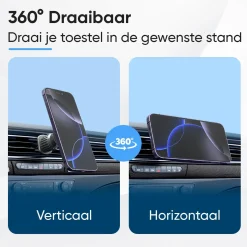 CarMe Telefoon & Tablethouders<MagSafe Telefoonhouder Auto - Zwart