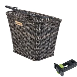 Basil Fietsmanden & -Kratten<Mand Bremen Rattan Look KF Bruin