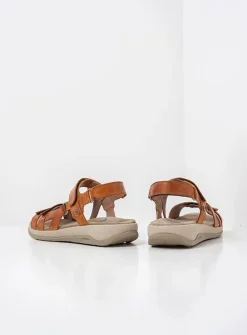Wolky Sandalen & Slippers|Wandelsandalen<Manilla - Sandalen dames Cognac
