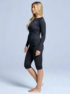 Poederbaas Thermosets<Merino - 3/4 - Dames - Thermoset Zwart