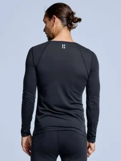 Poederbaas Thermoshirts<Merino - Heren - Thermoshirt Zwart
