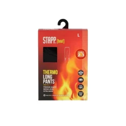 Stapp Thermobroeken|Thermo Ondergoed<Merinowol - Heren - Thermolegging Zwart