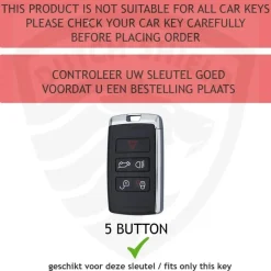 Dutch Shield Autosleutelhoesjes>Metalen Sleutelhoesje voor Landrover grijs B5