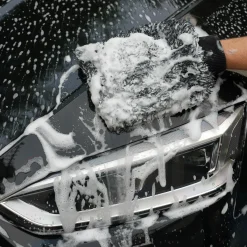Auto Gepolijst Auto Wassen<Microvezel Autowashandschoen Zwart
