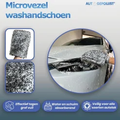 Auto Gepolijst Auto Wassen<Microvezel Autowashandschoen Zwart