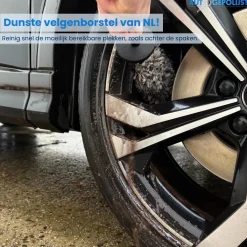 Auto Gepolijst Auto Wassen<Microvezel Velgenborstel - 2 Afneembare Borstels