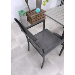 Garden Impressions Campingstoelen>Moon 4st grijze Tuinstoel