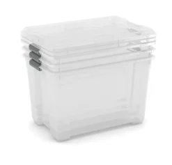 Kis Opbergmanden En- Kratten>Moover Opbergbox XL - 60L - transparant