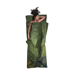 Cocoon Slaapzakken|Slaapzakken>Mummy Liner 100 % Zijde Dark Olive