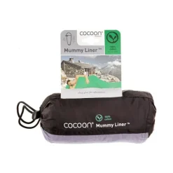 Cocoon Slaapzakken|Slaapzakken<Mummy Liner 100 % Katoen Cactus Blue