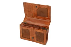 Bear Design Portemonnees<Nina - Leren overslagportemonne - 9 pasjes