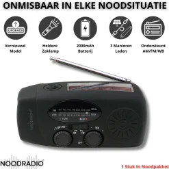 Noodradio Noodpakketten<Noodpakket L met Powerbank--Waterfilter