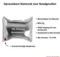 Noodradio Noodpakketten<Noodpakket L met Powerbank--Waterfilter