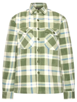 Human Nature Blouses<Olevana - Overshirt dames Licht Groen