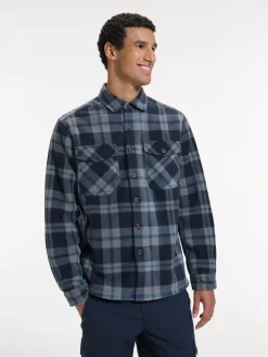 Human Nature Overhemden Met Lange Mouw<Olev - Gevoerd overshirt heren Navy