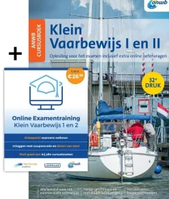 ANWB Watersportboeken|Vaargidsen<Online Examentraining Klein Vaarbewijs 1+2