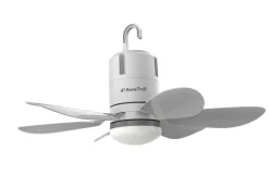 Eurotrail Ventilators>Oplaadbare Plafondventilator Met Lamp