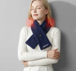Wahrm Sjaals|Sjaals<Oplaadbare verwarmende shawl - drie standen Marineblauw