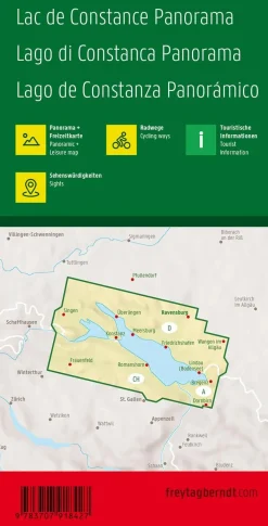 Freytag & Berndt Wegenkaarten>Panoramakaart Bodensee