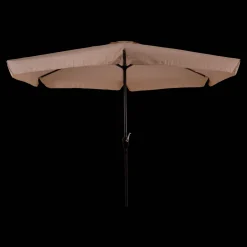 Cuhoc Parasols & Windschermen|Parasols & Windschermen<Parasol Taupe Ø3m + Hoes en lichte Voet Beige